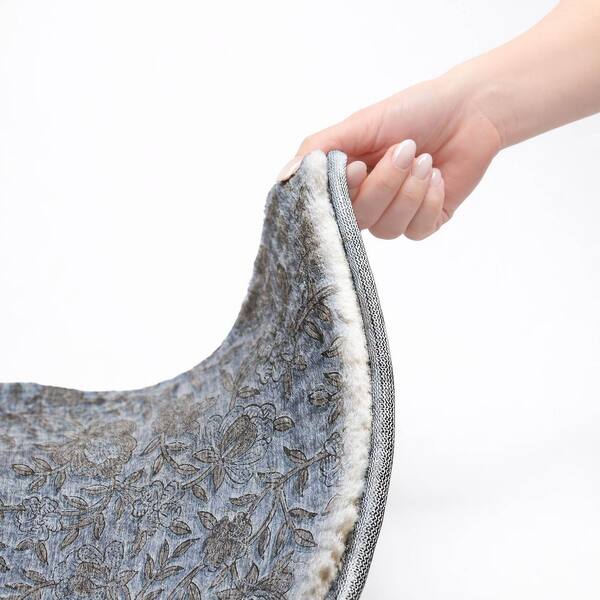 Dream Shag Premium Machine Washable Abstract ADS771 Blue 10 ft. x 14 ft. Area Rug
