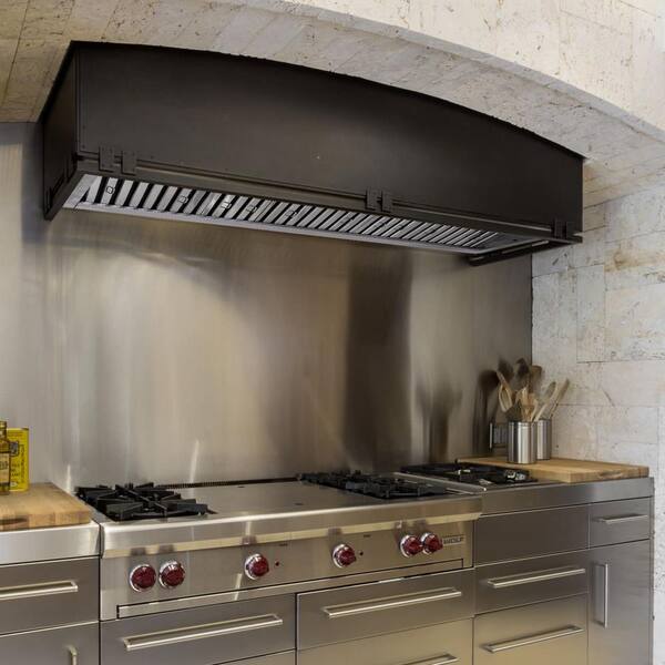 Akicon 54 in. 1200 CFM Ducted Insert Range Hood in Stainless