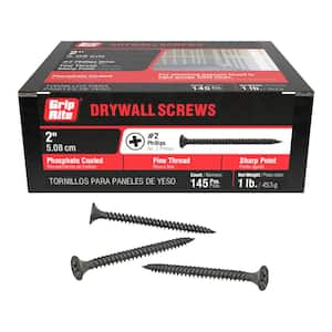 #6 x 2 in. #2 Phillips Bugle Head Fine Thread Drywall Screws 1 lb. Box