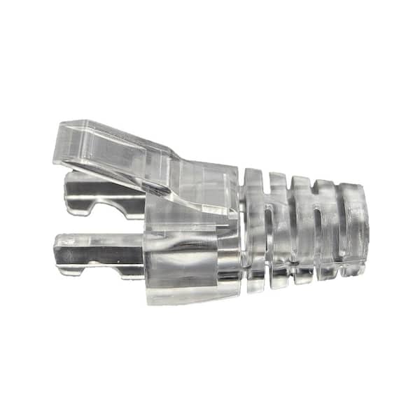 Micro Connectors, Inc Cat 6/6A RJ45 Connectors with Load Bar & Boots for Slim Stranded (28/32 AWG) Cable 1000/1000-Pack