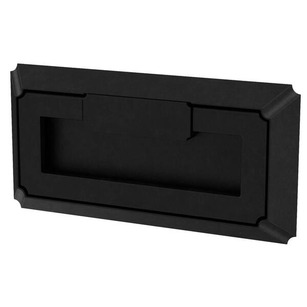 Liberty Modern Notched 3 in. (76mm) Center-to-Center Matte Black Campaign Drawer Pull