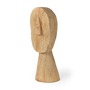 Ivan Large Wooden Head Sculpture