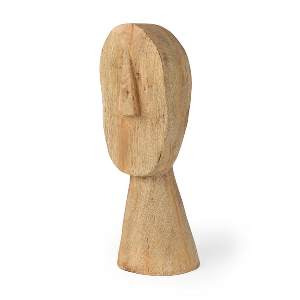 Mercana Ivan Large Wooden Head Sculpture