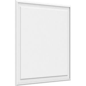 5/8 in. x 3 ft. x 3 ft. Legacy Raised Panel White PVC Decorative Wall Panel