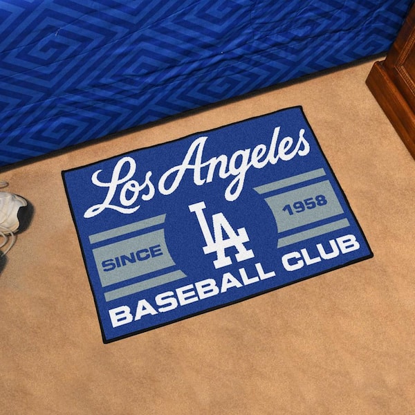 MLB Los Angeles Dodgers Gray 2 ft. x 3 ft. Area Rug