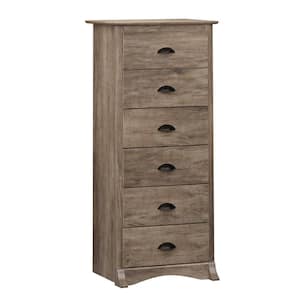 Salt Spring Tall 6-Drawer Drifted Gray Chest of Drawers