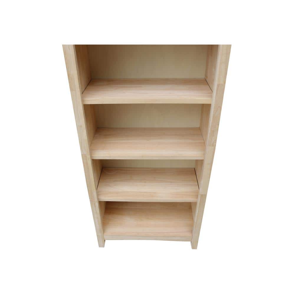 Eco-Friendly Parawood Traditional Adjustable Bookcase - 54" Brown