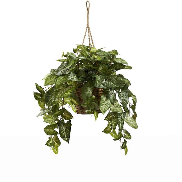 Nearly Natural Artificial Nepthytis Hanging Basket