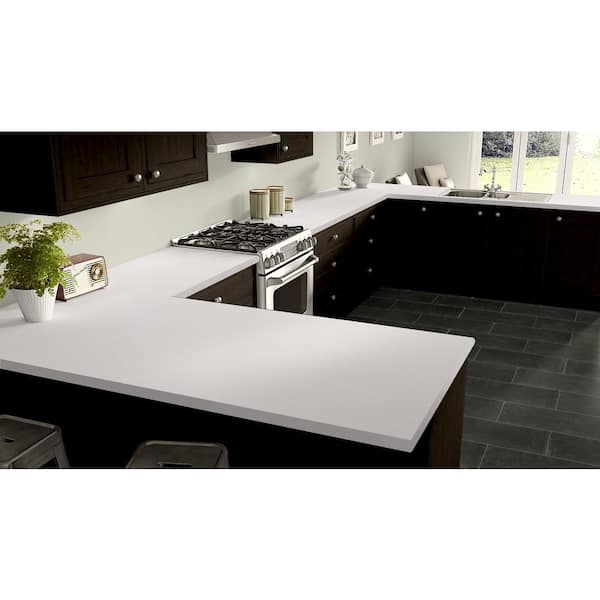 4 ft. x 10 ft. Laminate Sheet in Frosty White with Matte Finish