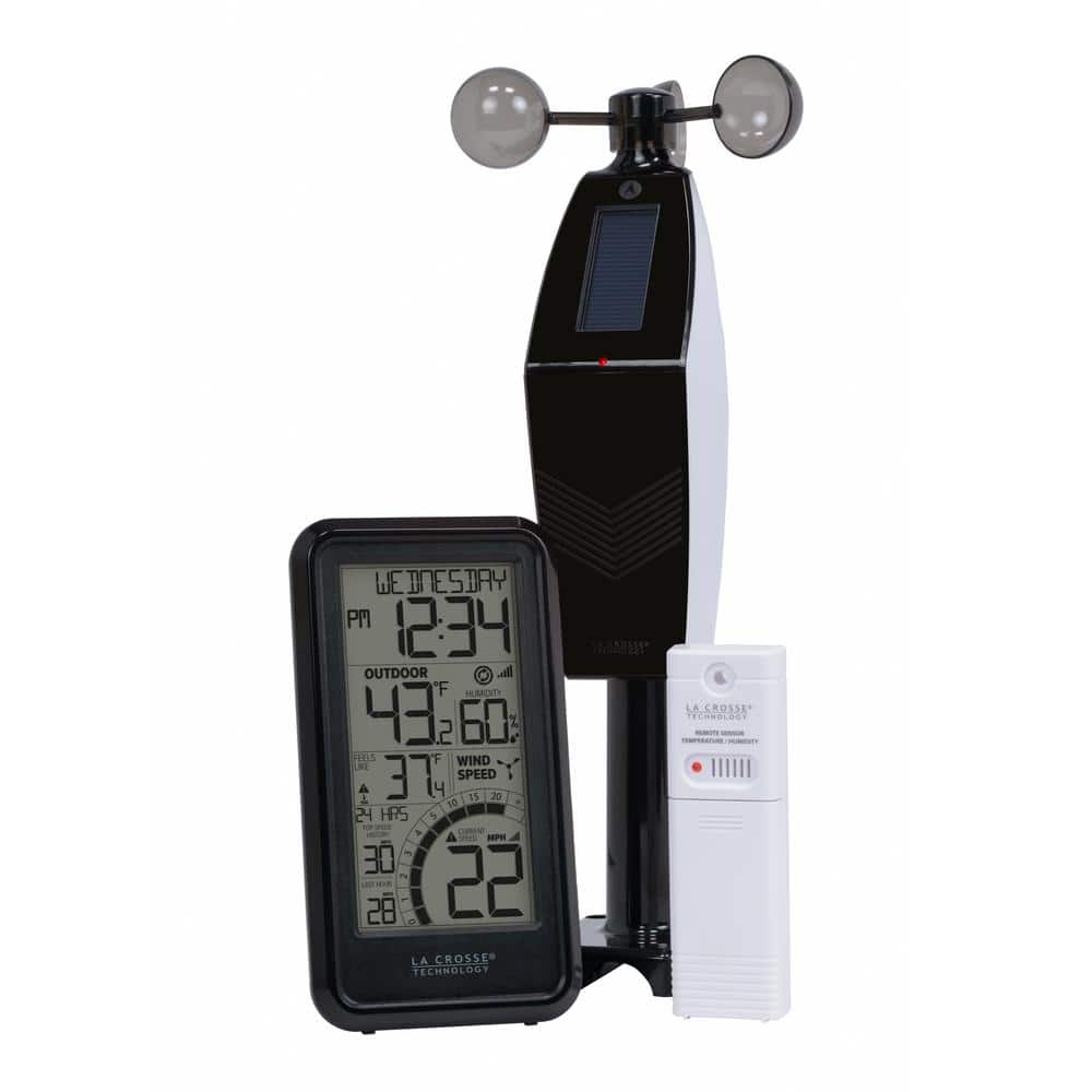 La Crosse Technology Monochromatic Digital Wind Speed Weather Station with Wind Sensor 327