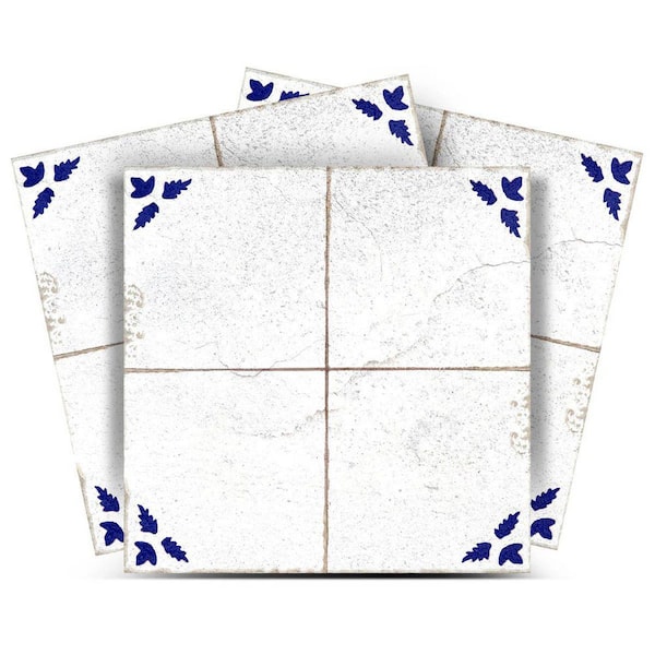Blue R84 6 in. x 6 in. Vinyl Peel and Stick Tile (24 Tiles, 6 sq. ft. /Pack)