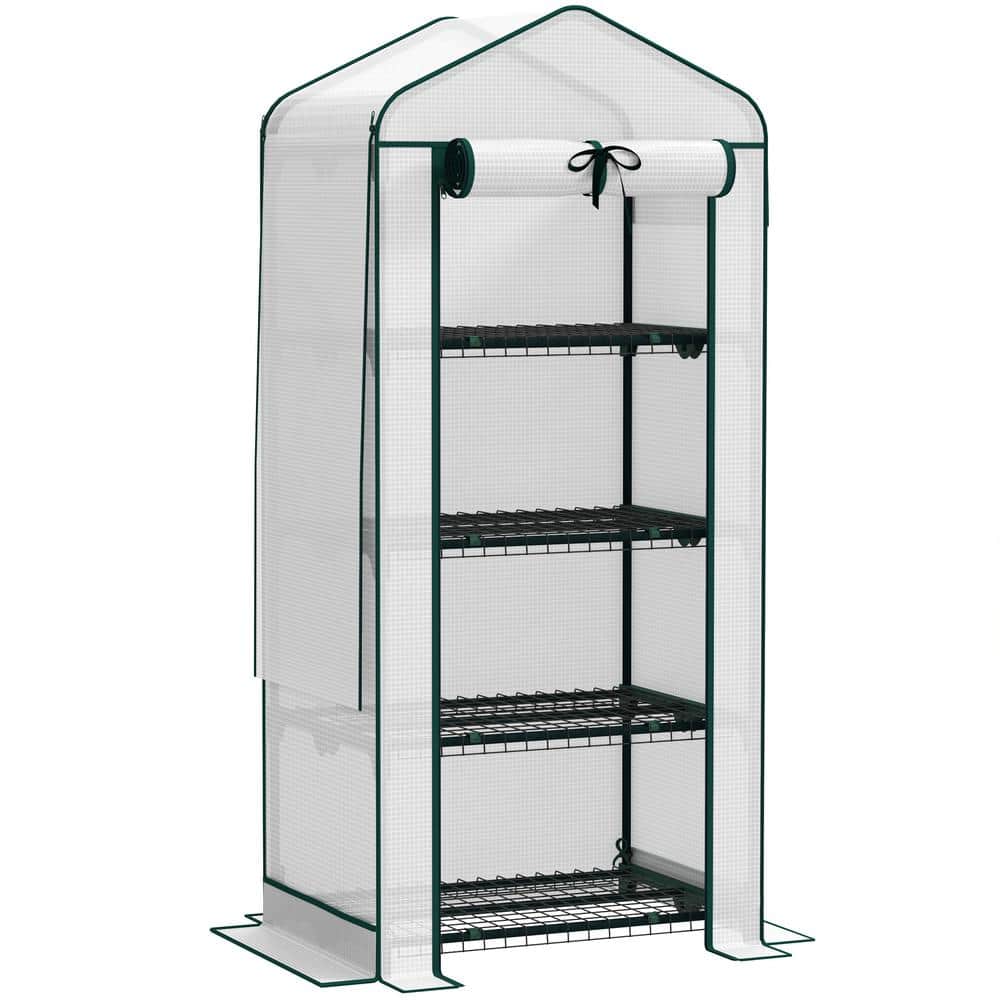 2.3 ft. x 1.64 ft. x 5.18 ft. Mini Portable Greenhouse with Shelves