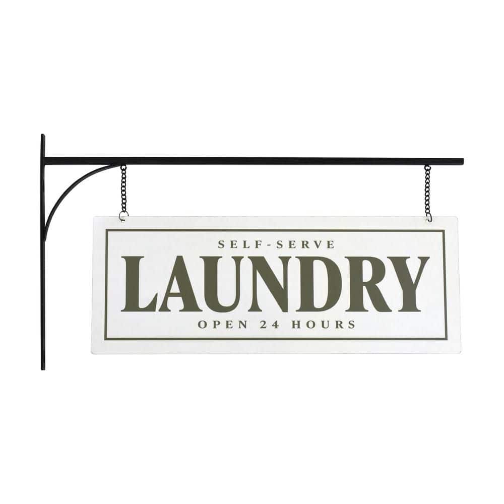 American Art Decor Selfserve Laundry Metal Sign Double-Sided