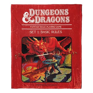 Dungeons And Dragons Fantasy Game Multi-Colored Throw Blanket