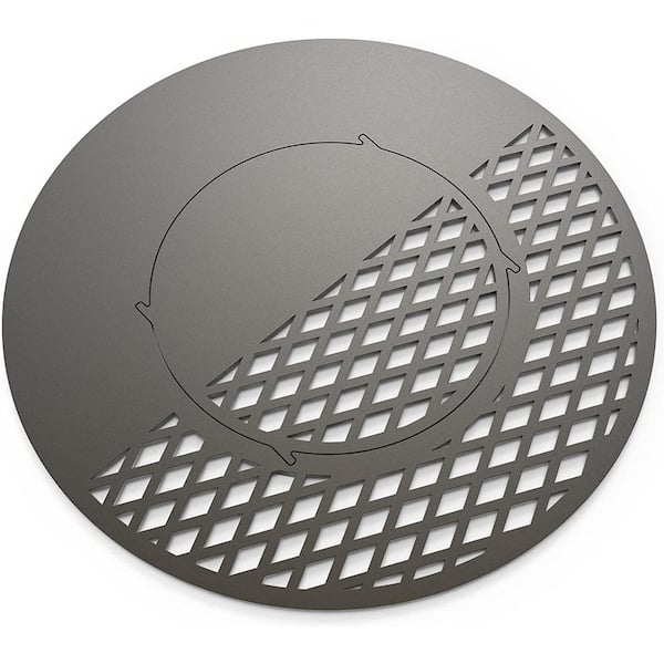 Hitechluxe 22 in. Griddle and Grate Combo Kit Cooking for Weber Kettle Charcoal Grills