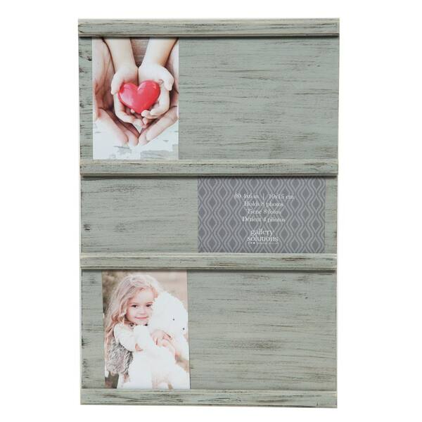 Pinnacle Sliding Collage Gray Picture Frame