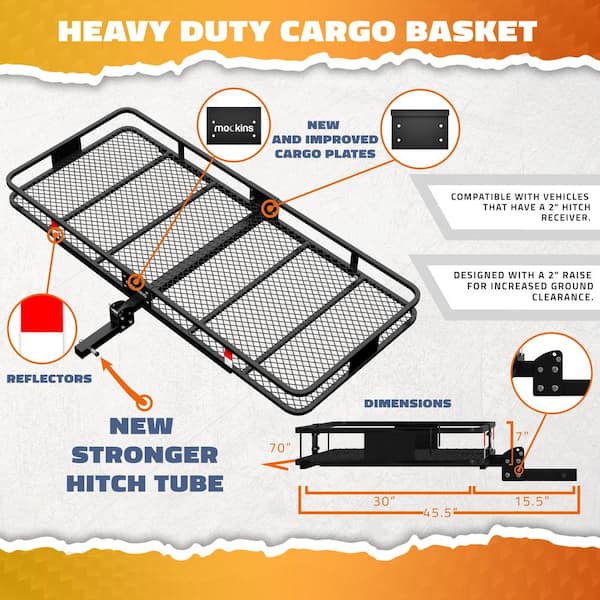 Mockins hitch mount online cargo carrier