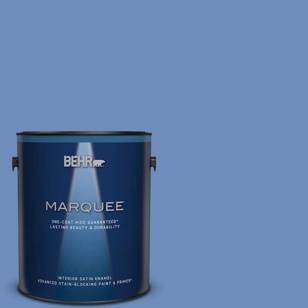 BEHR MARQUEE 1 gal. #MQ5-46 Debutante Ball One-Coat Hide Satin Enamel Interior Paint & Primer