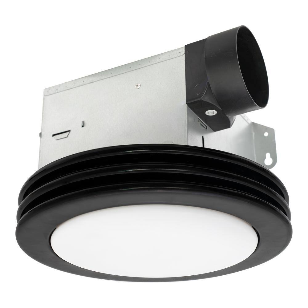Akicon Akicon Bathroom Exhaust Fan with Light, 80 CFM 2-Sones, 15-Watt ...