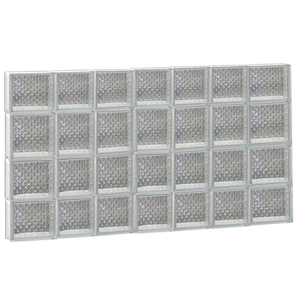 44.25 in. x 27 in. x 3.125 in. Frameless Diamond Pattern Non-Vented Glass Block Window price history on PriceWatchPro