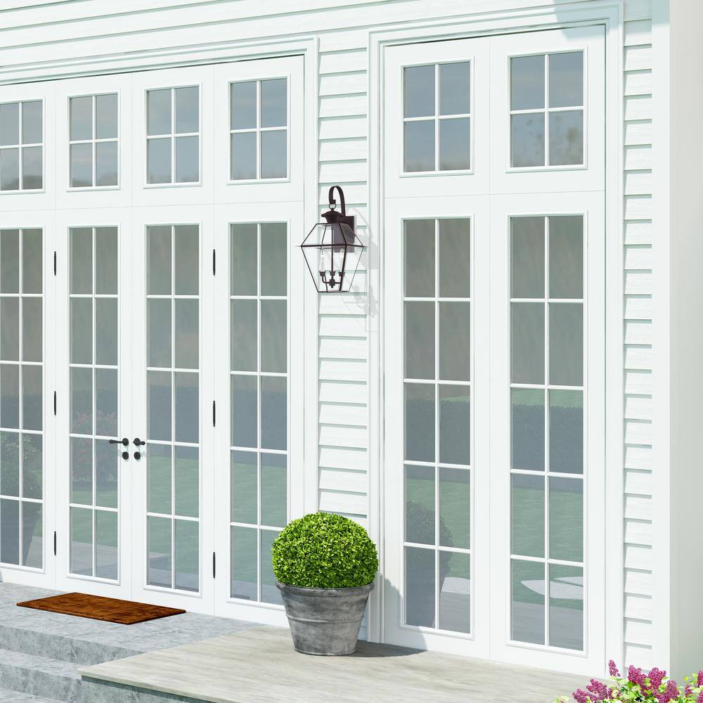 Charleston Elegance Bronze Outdoor Lantern with Clear Beveled Glass