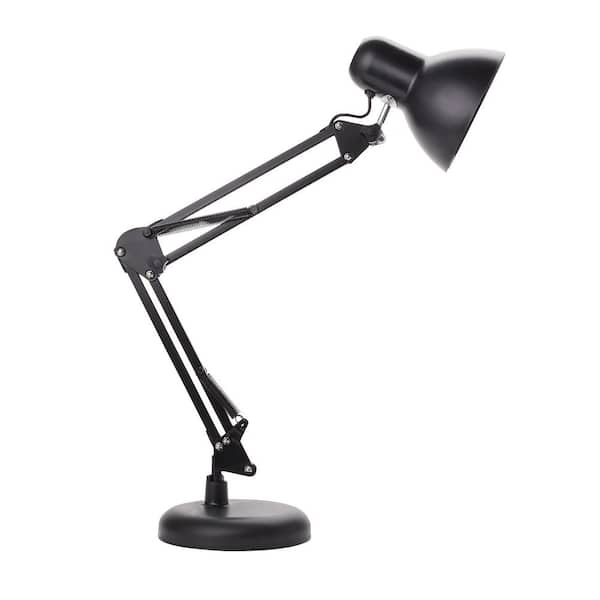 LED Desk Lamp Double Head ,24W Architect Table Lamps for Home, 5 Colors Eye  Protection, Black 