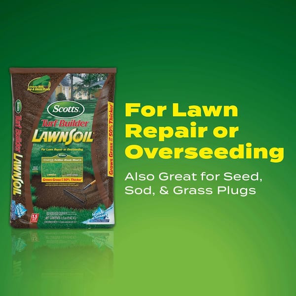 Turf Builder LawnSoil, Bulk Lawn Soil Pallet, 1.5 cu. ft., Pallet of 50