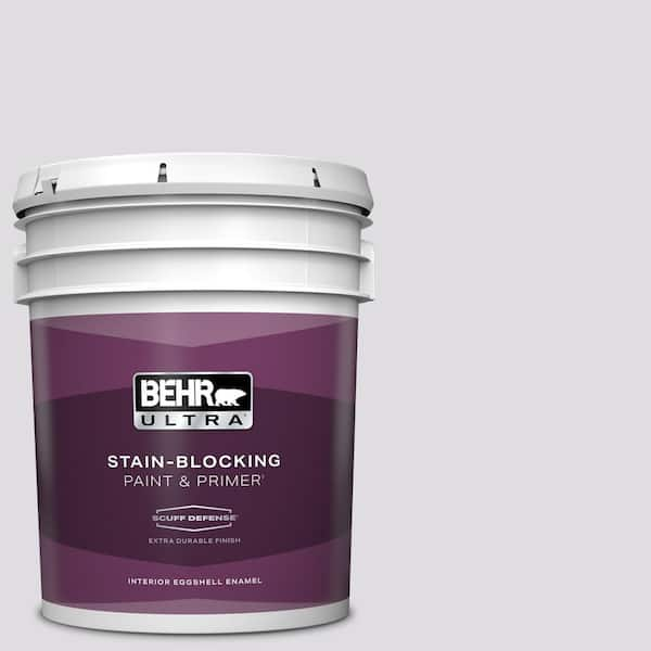 BEHR ULTRA 5 gal. #N100-1 Enigma Extra Durable Eggshell Enamel Interior Paint & Primer