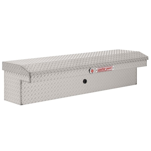 56 in. Diamond Plate Aluminum Low Profile Long Lo-Side Truck Tool Box