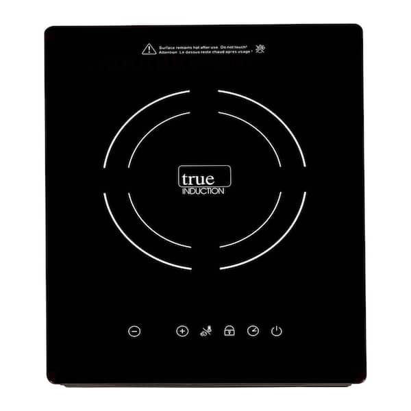 TI-1B 12 in. Single Element Black Induction Glass-Ceramic Cooktop 1750W 858UL Certified