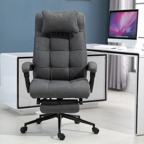 Regal Co. Executive Chair with Gray Cushion in Silver