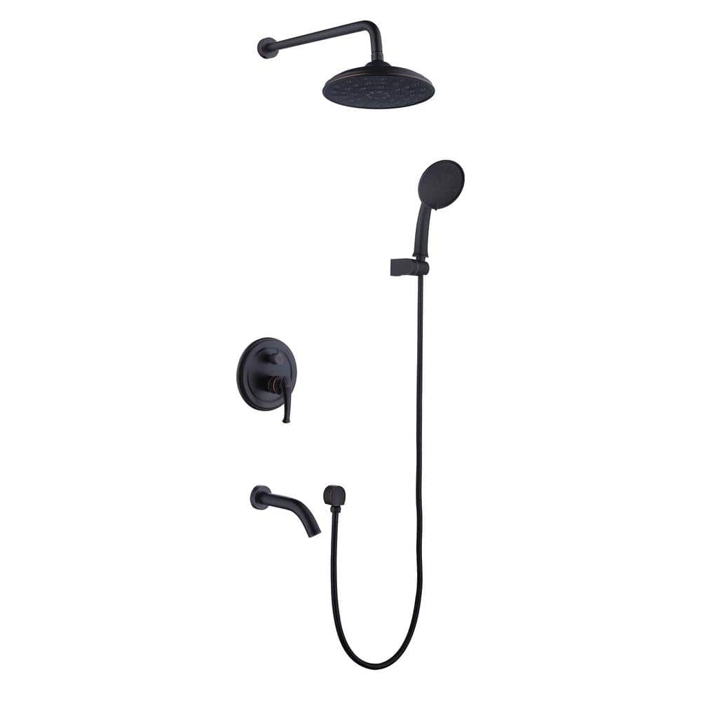 Oil Rubbed Bronze Multi-Head Wall Mounted Shower System