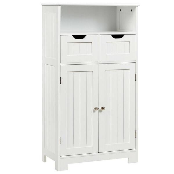 24 in. W x 12 in. D x 43 in. H White Linen Cabinet