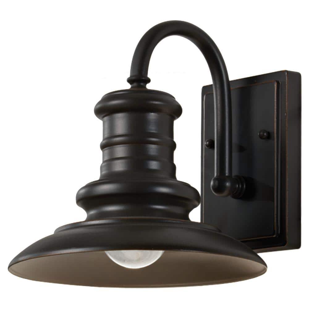 Redding Station 1-Light Restoration Bronze Outdoor 9.688 in. Wall Lantern Sconce price history on PriceWatchPro