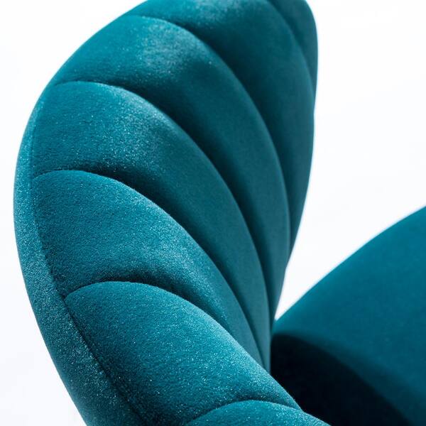 JAYDEN CREATION Milia Teal Tufted Dining Chair (Set of 2) CHM0011-S2 ...