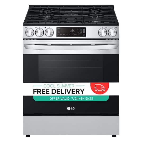 30 in. Slide-In Gas Range with 5-Elements in Stainless Steel
