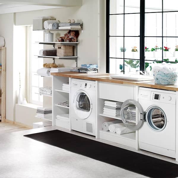 Trion Black 2 ft. x 10 ft. Indoor Runner