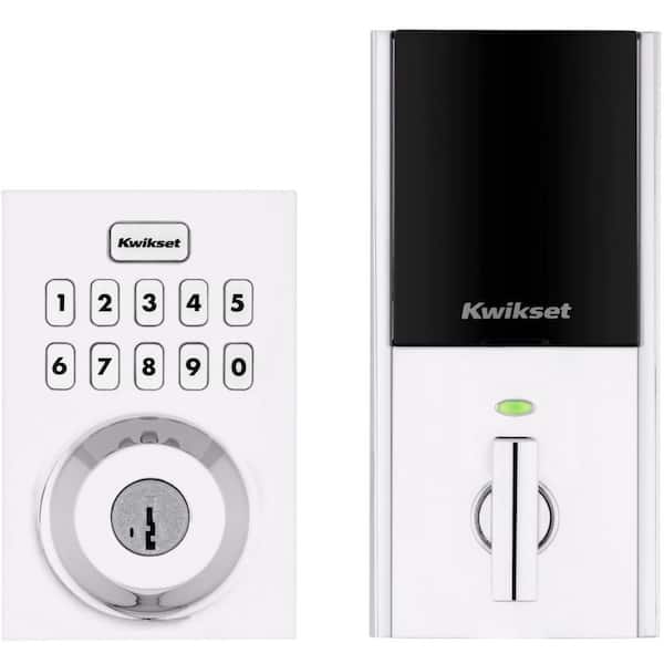 HomeConnect 620 Polished Chrome Contemporary Z-Wave Long Range Enabled Keypad Smart Lock with Convenient Keyless Entry