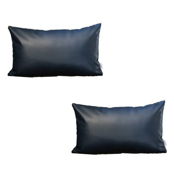 Navy Blue Throw Pillow Cover Set of 2, Velvet Pillow Cover