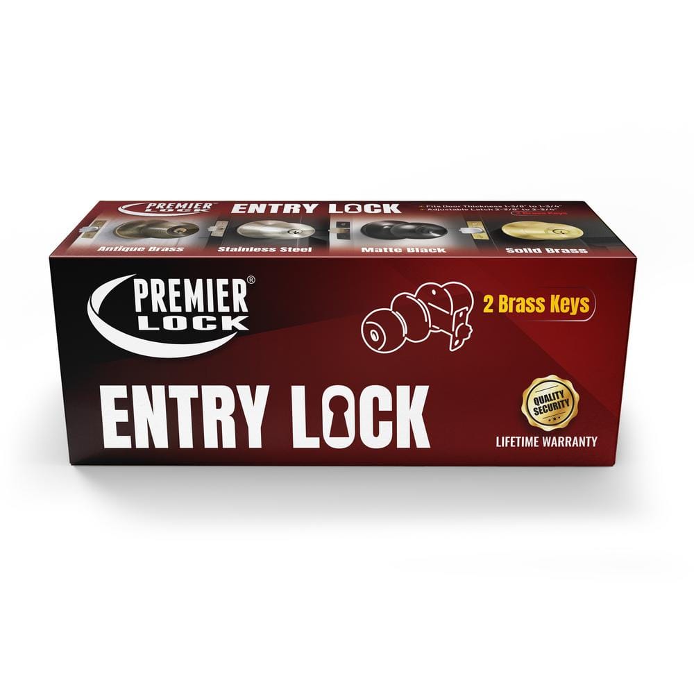 Stainless Steel Classic Entry Door Knob Set