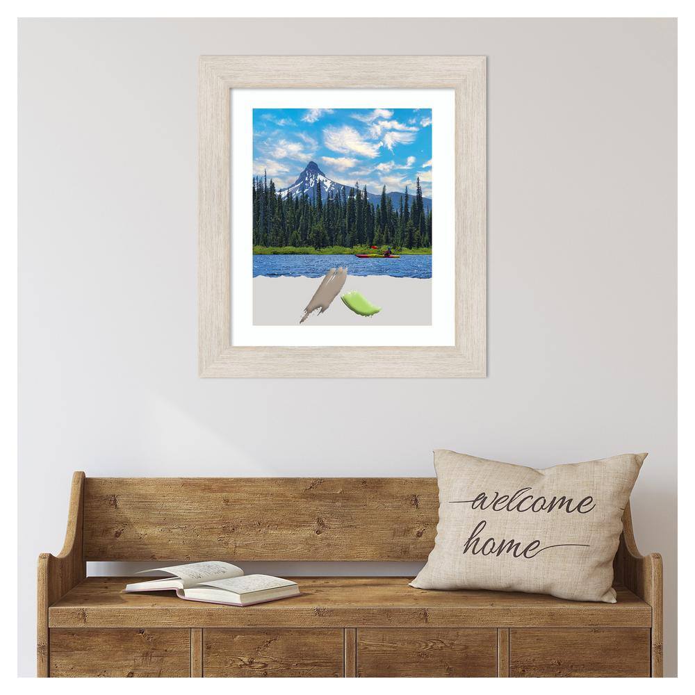 Distressed Whitewash Wood Rectangle Wall Picture Frame