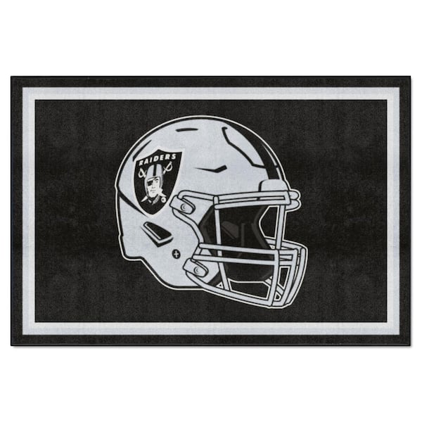 Oakland Raiders Football Rug