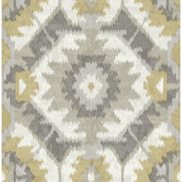 A-Street Prints Kazac Grey Shibori Paper Strippable Roll (Covers 56.4 sq. ft.)