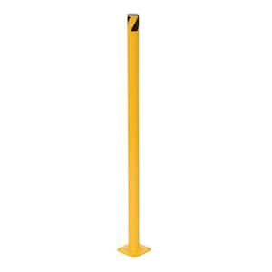 36 in. X 1.5 in. Yellow Steel Pipe Safety Bollard