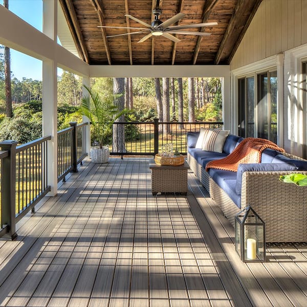 Trex - Enhance Naturals 1 in. x 6 in. x 12 ft. Rocky Harbor Grooved Edge Composite Deck Board