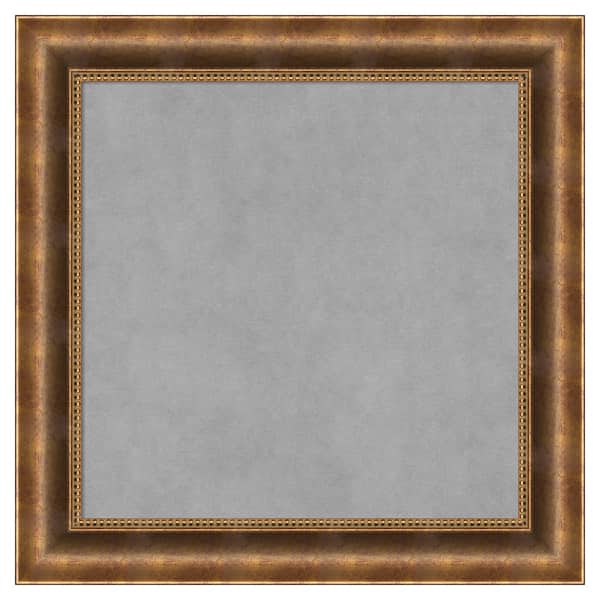 Amanti Art Manhattan Bronze 25 in. x 25 in. Framed Magnetic Board