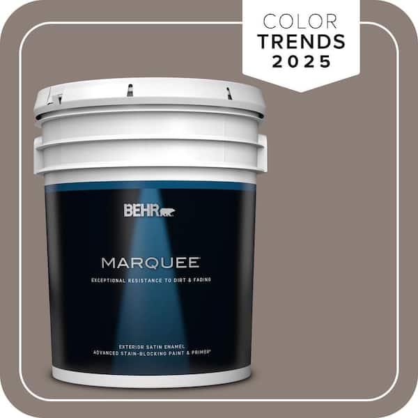 BEHR MARQUEE 5 gal. Home Decorators Collection #HDC-NT-27B Wild Truffle Satin Enamel Exterior Paint & Primer