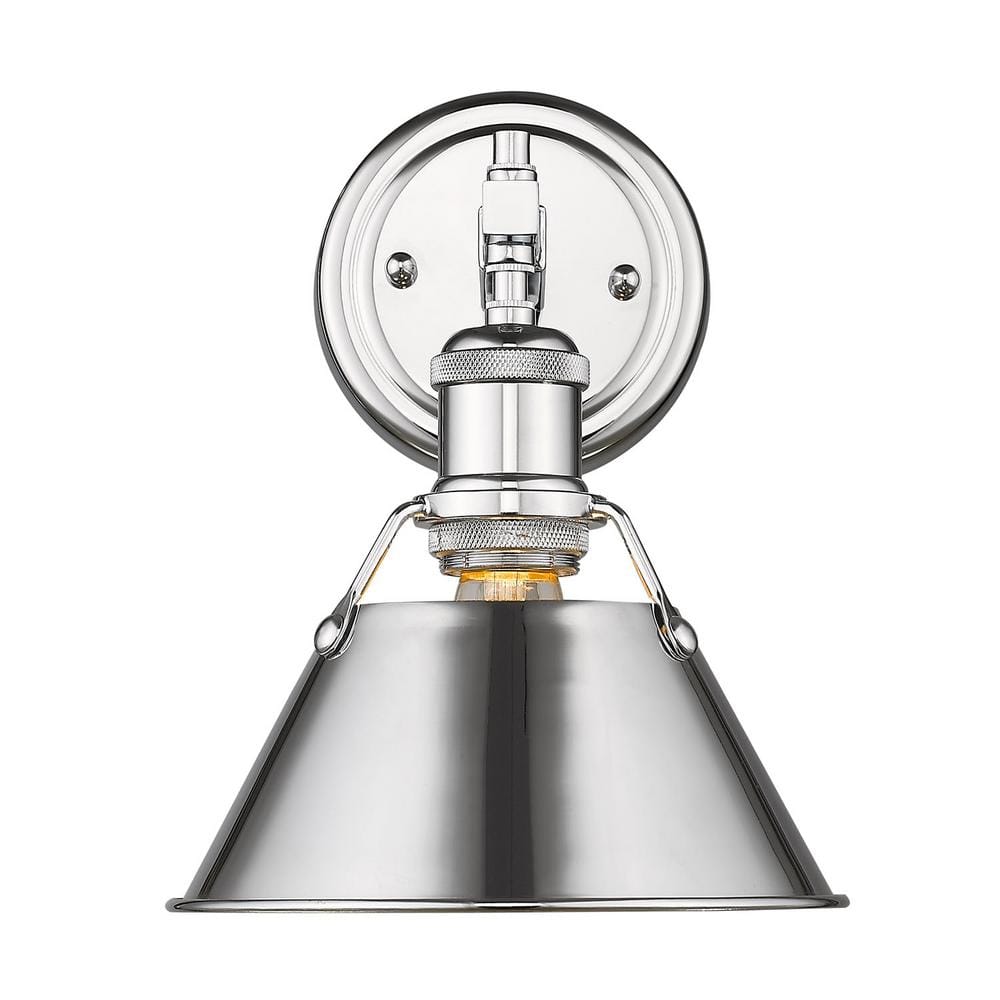 Orwell 1-Light Chrome with Chrome Shade Bath Vanity Light price history on PriceWatchPro