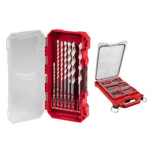 SHOCKWAVE Carbide Multi-Material Drill Bit Set with Alloy Steel Screw Driver Bit Set with PACKOUT Case (107-Piece)