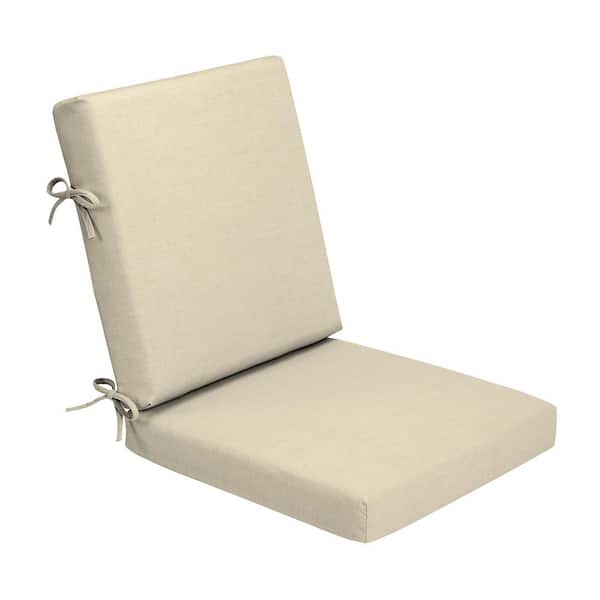 Foam Outdoor Dining Chair Cushion 20 x 20 Made with ProFoam Rain-Proof Fade Resistant Tan Leala